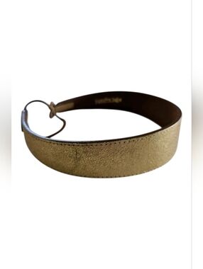 JENNIFER BEHR Gold Leather Maximalist Bohemian Chic Romantic Poetcore Headband